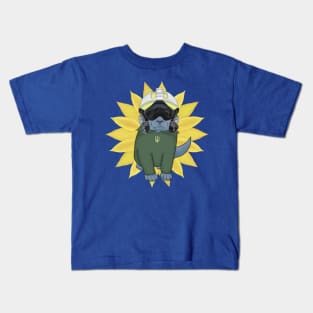 Pilot cat.Ghost of Kyiv.Best Cat. Kids T-Shirt